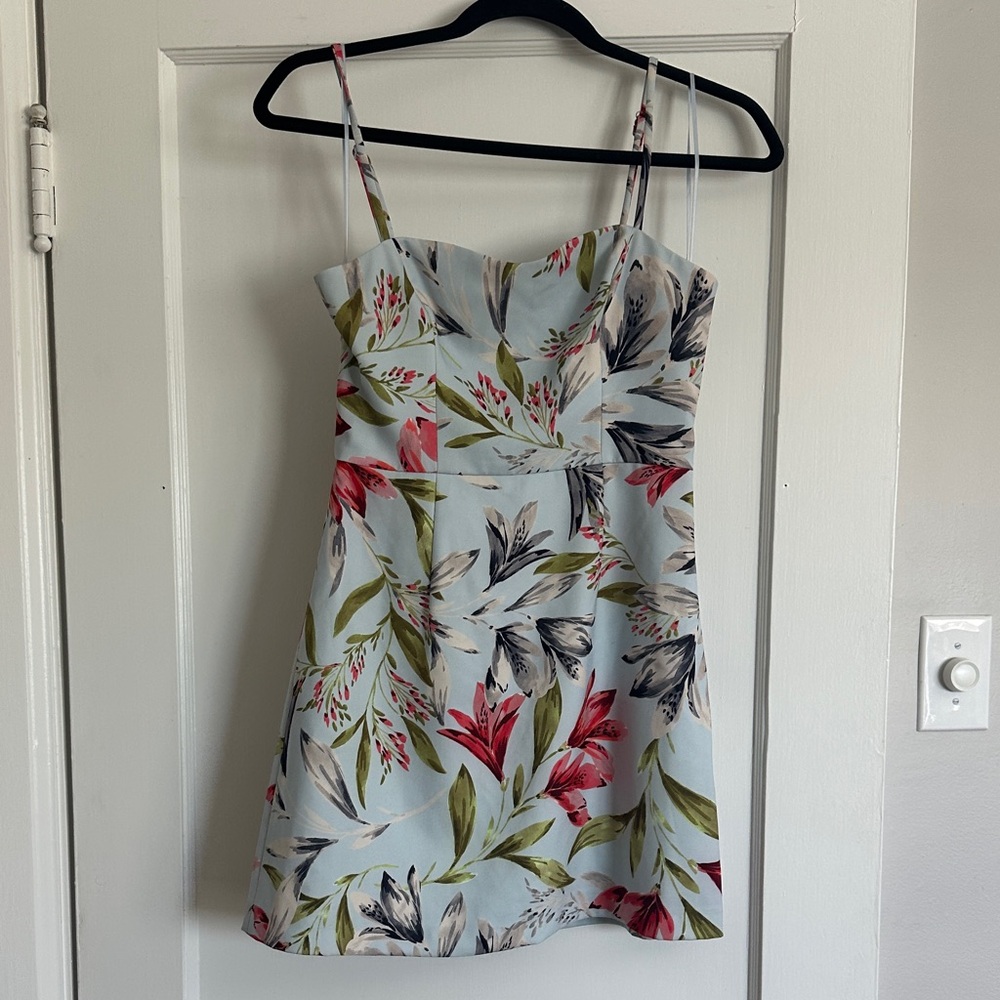 French Connection Blue floral mini dress